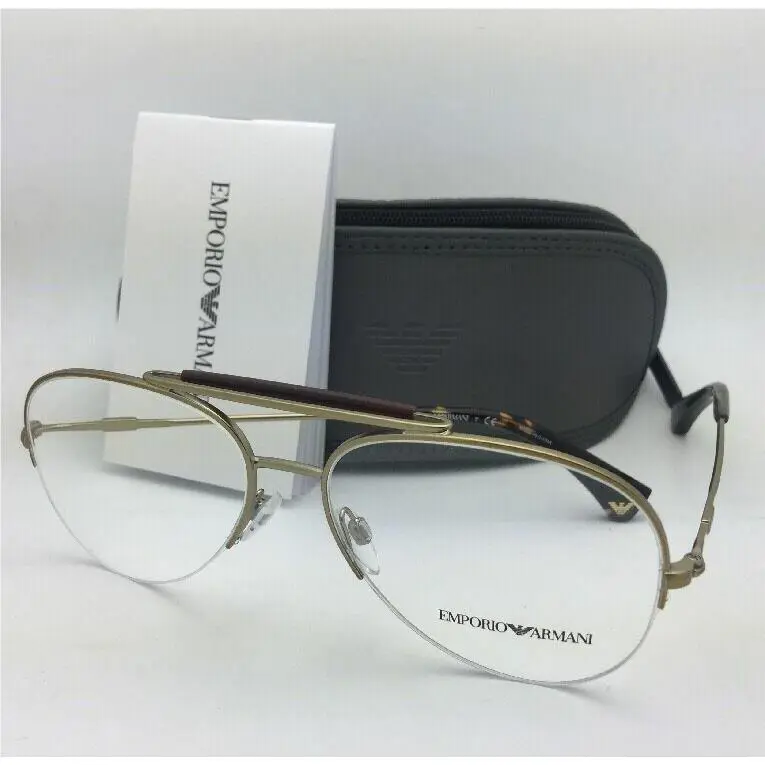 Emporio Armani Rx-able Eyeglasses EA 1020 3002 55-15 Gold Tortoise Aviator