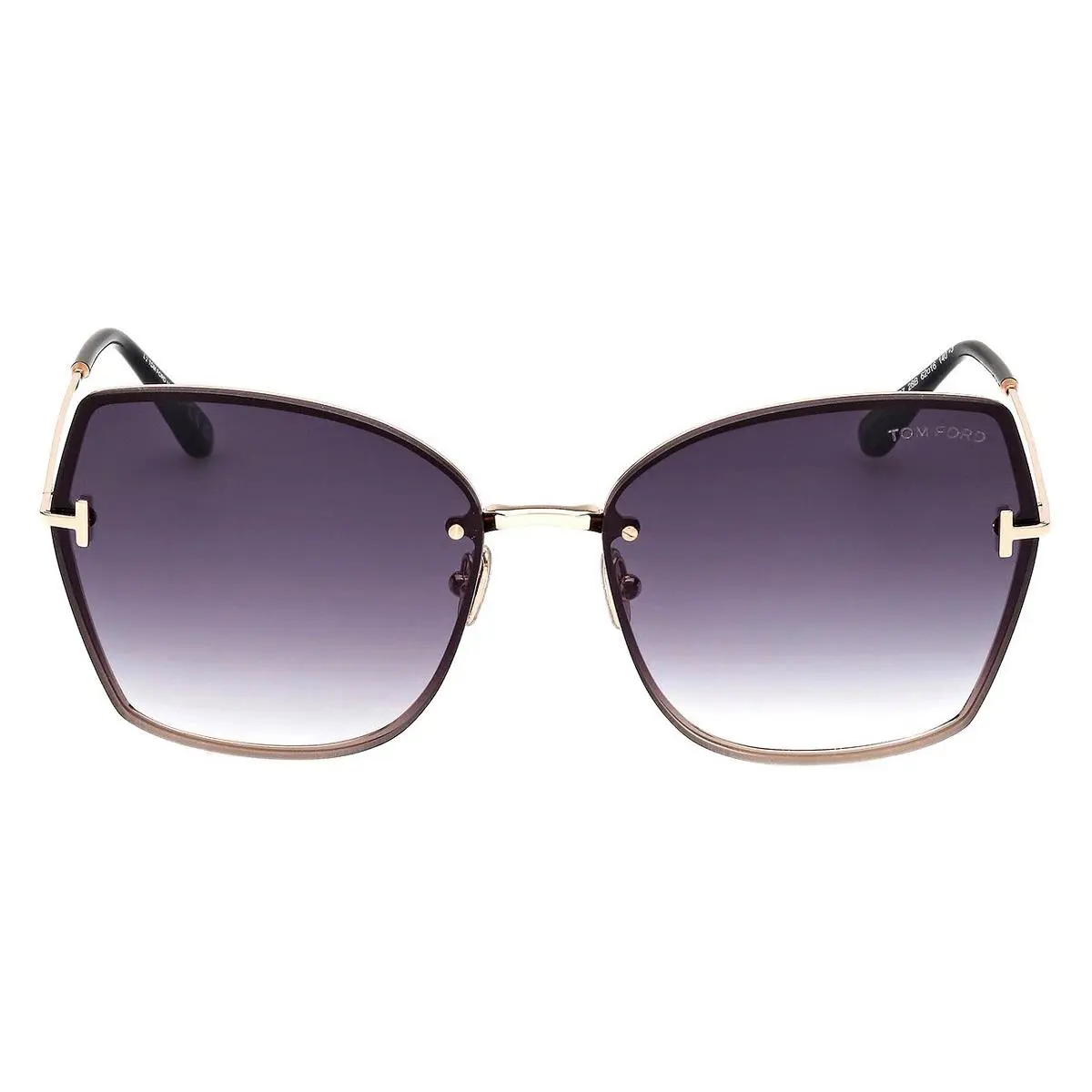 Tom Ford Nickie-02 FT1107 Sunglasses Female Shiny Rose Gold 62mm