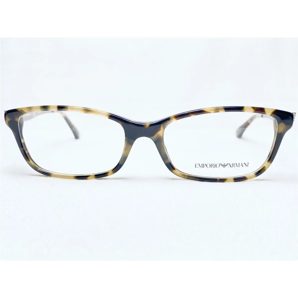 EA3031 5234 Womens Havana Rectangle Eyeglasses Frames 53/17 by Emporio Armani