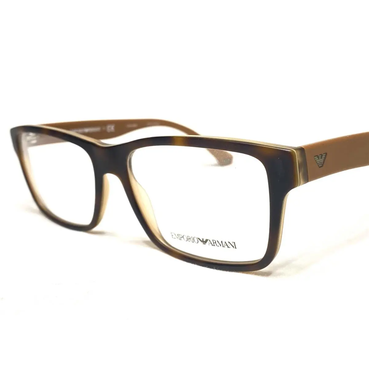 Emporio Armani EA3059 5391 Mens Tortoise Brown Eyeglasses Frames 55/16 140