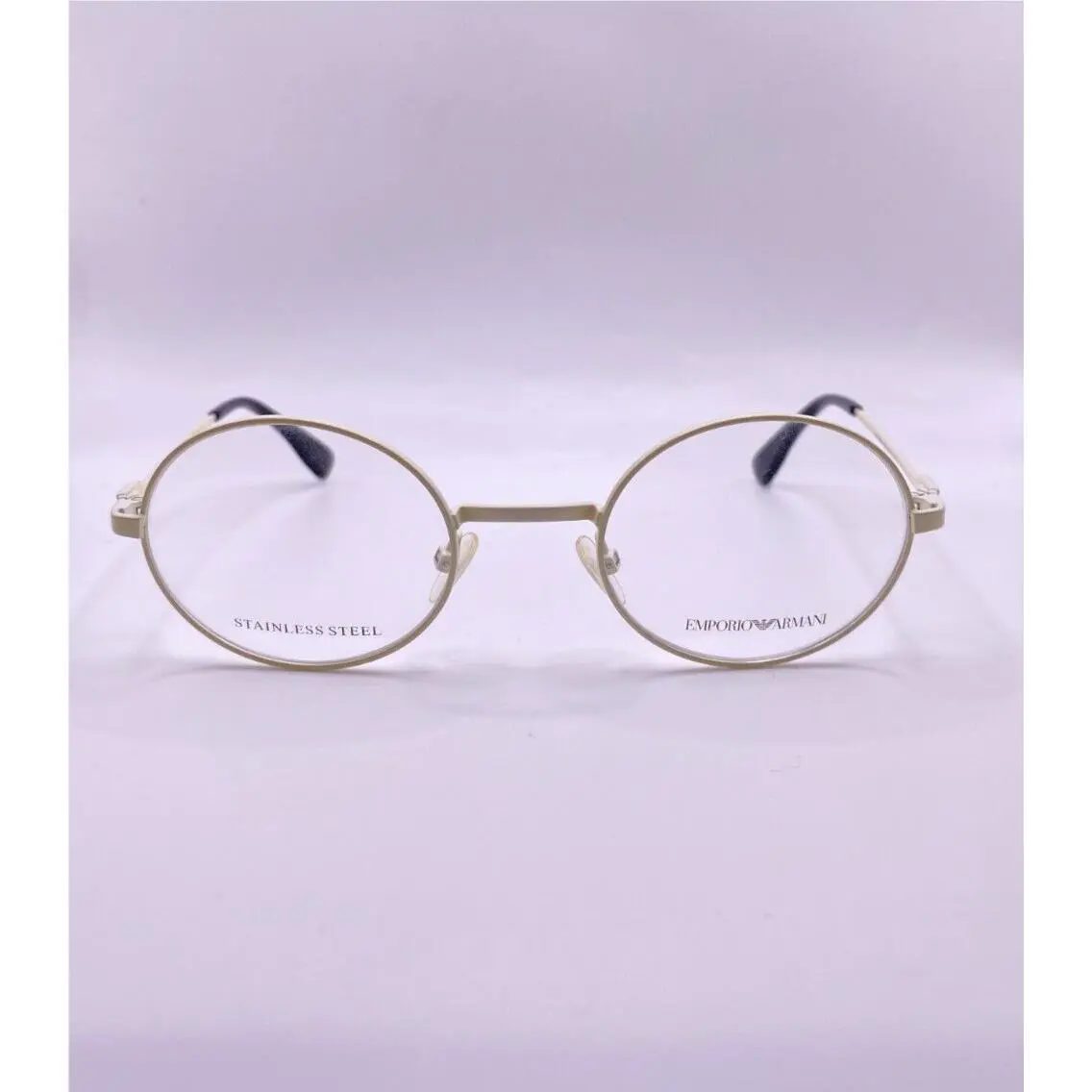Emporio Armani EA 9652 Hid Ivory White Round Metal Eyeglasses Frame 46-21-140