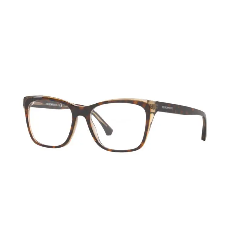 Eyeglasses EA 3146 5746 Top Havana ON Crystal BE W/demo Lens by Emporio Armani