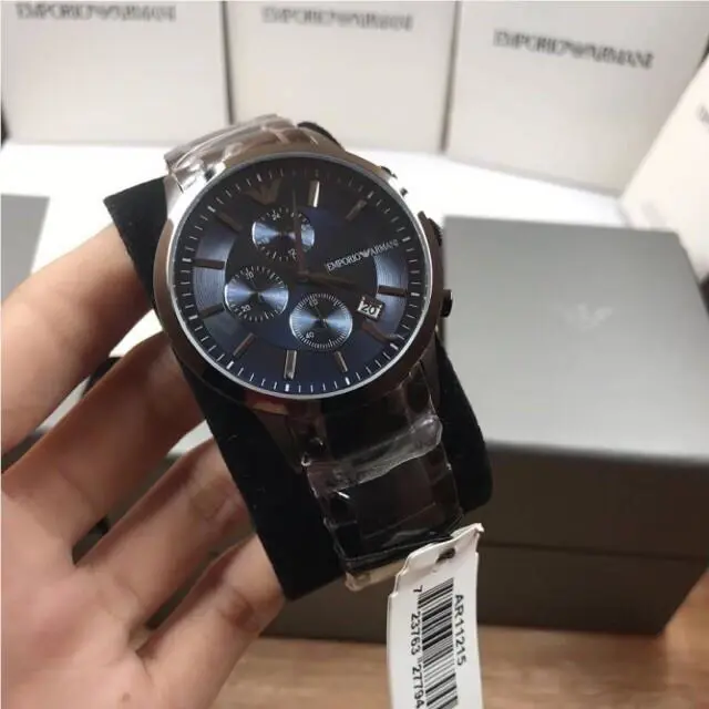Emporio Armani Renato AR11215 Blue Dial Men`s Watch