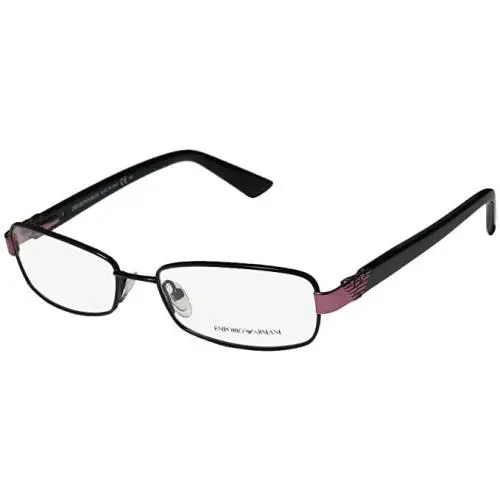 Emporio Armani EA 9662 Black and Purple 65Z Metal Eyeglasses Frame 52-16-130