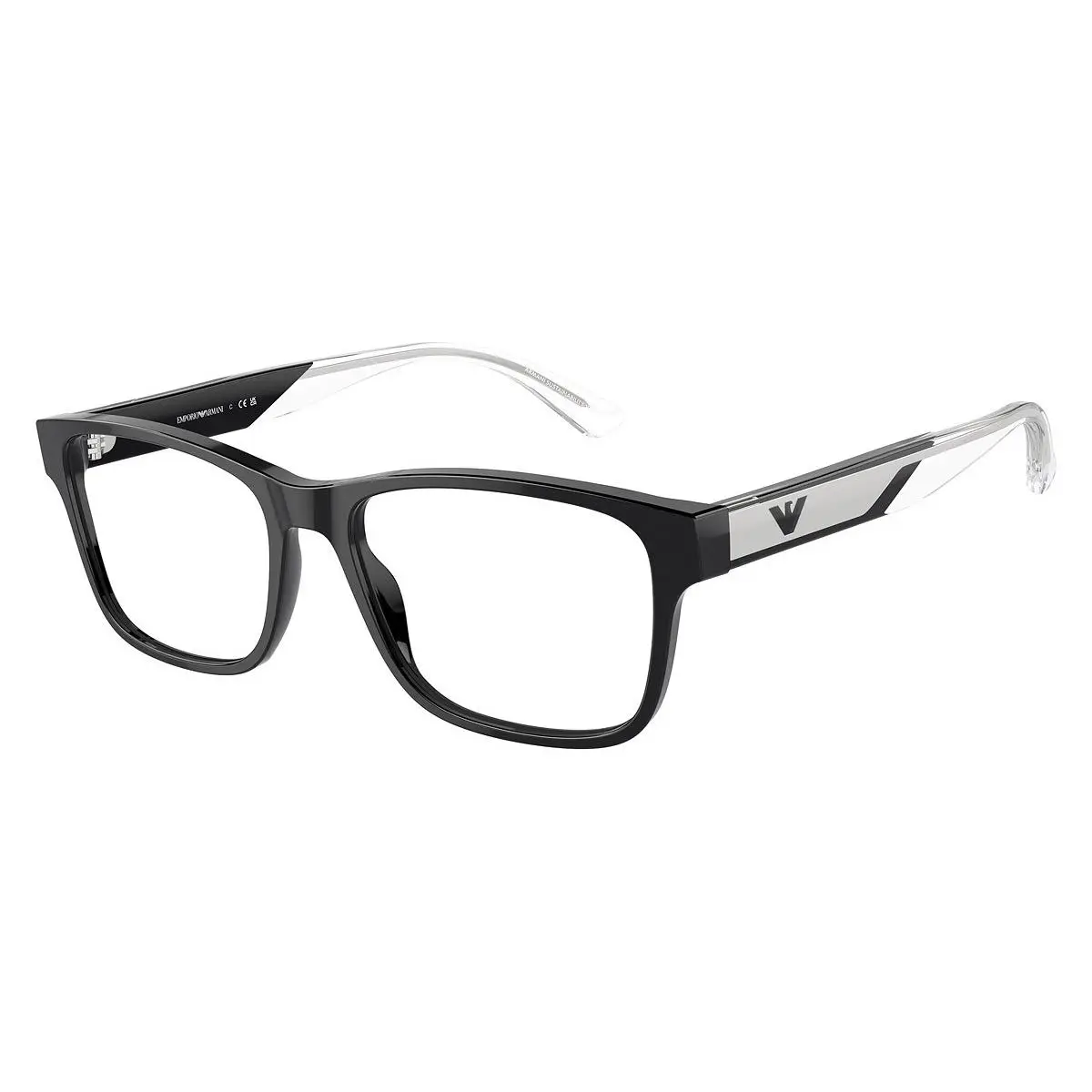 Rectangle Man Eyeglasses `0EA3239 `5017 55mm `black by Emporio Armani