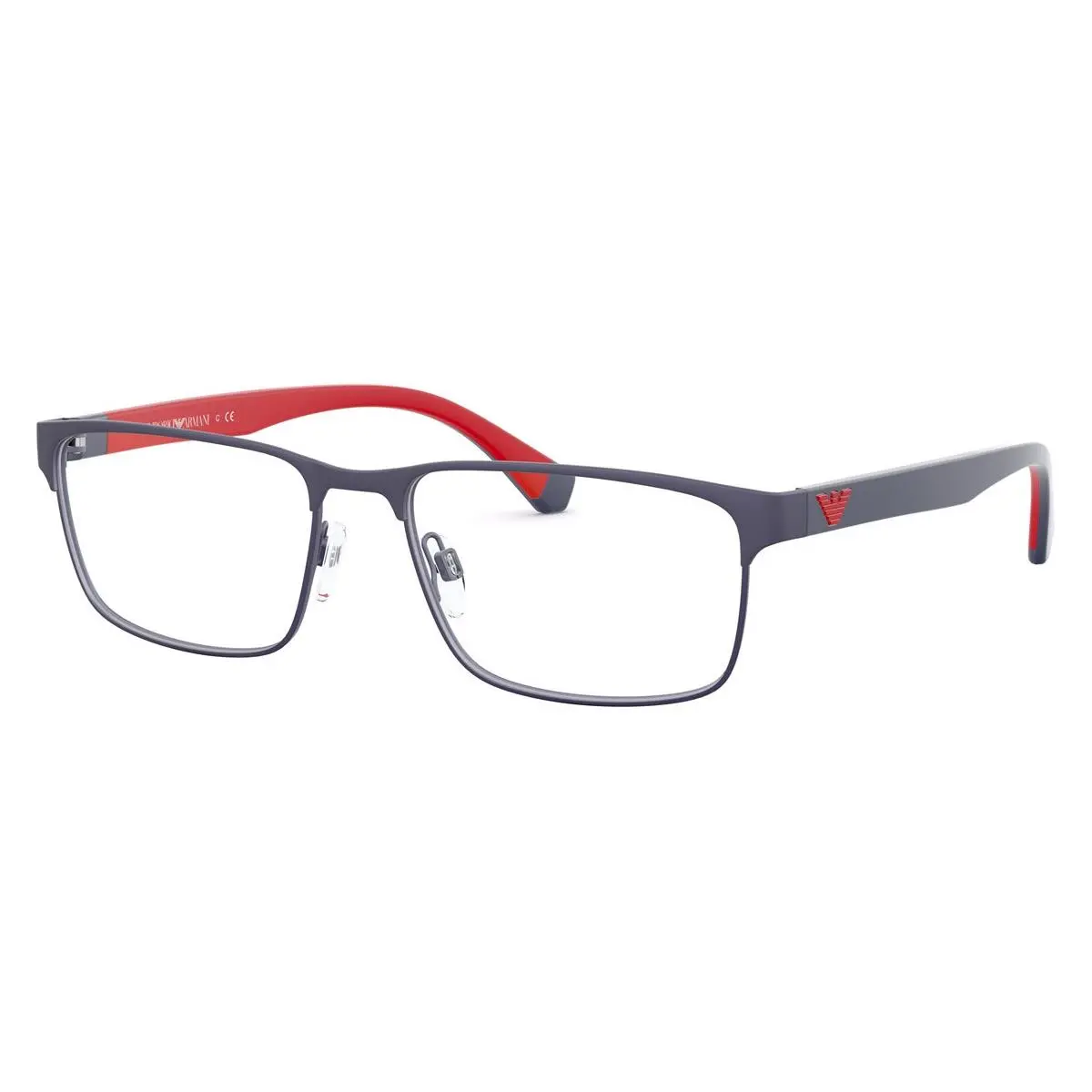 Emporio Armani Rectangle Man Eyeglasses 0EA1105 3092 54mm Matte Blue