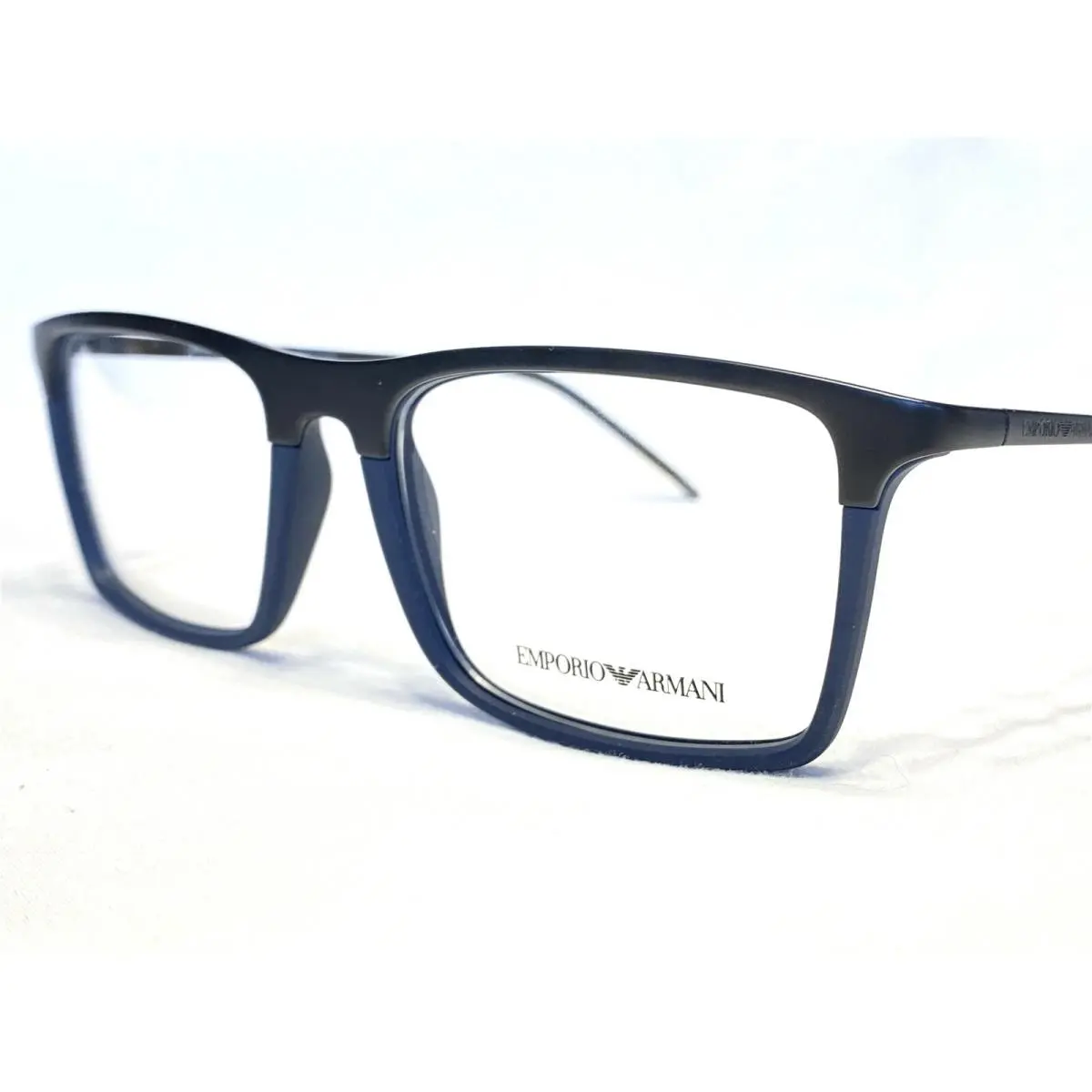 Emporio Armani EA1058 3168 Mens Black Blue Eyeglasses Frames 55/18 145
