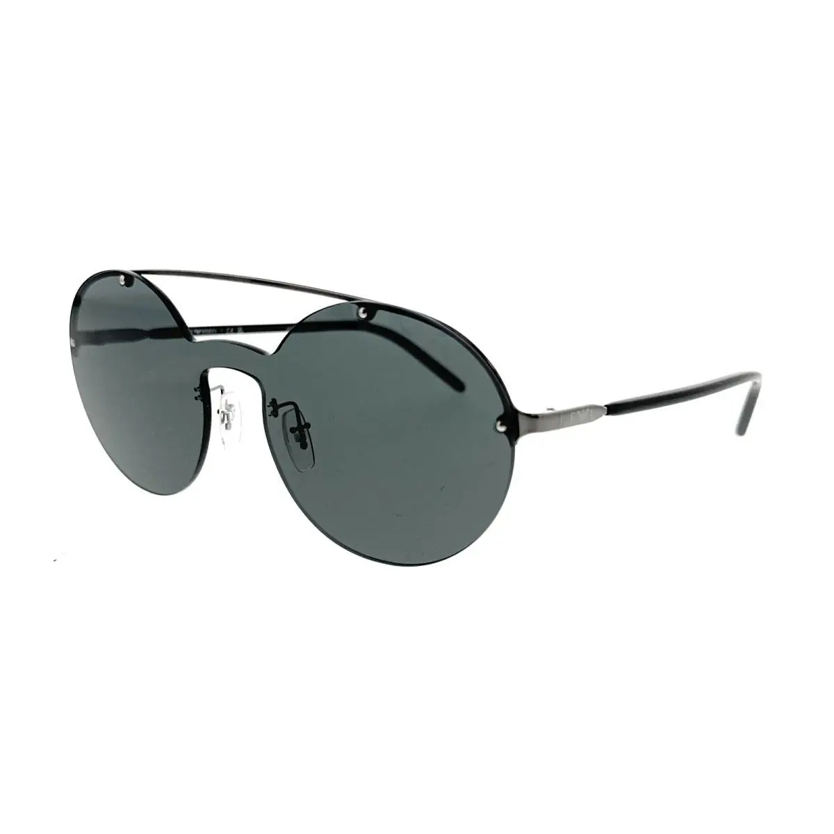 0EA2088 301087 Grey Round Sunglasses by Emporio Armani