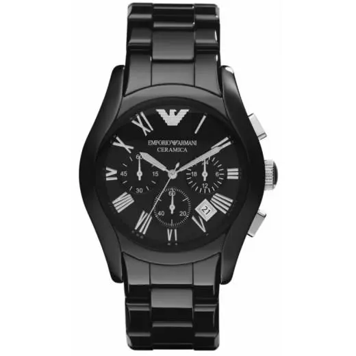 Emporio Armani Ceramica Wrist Watch For Men Black AR1400
