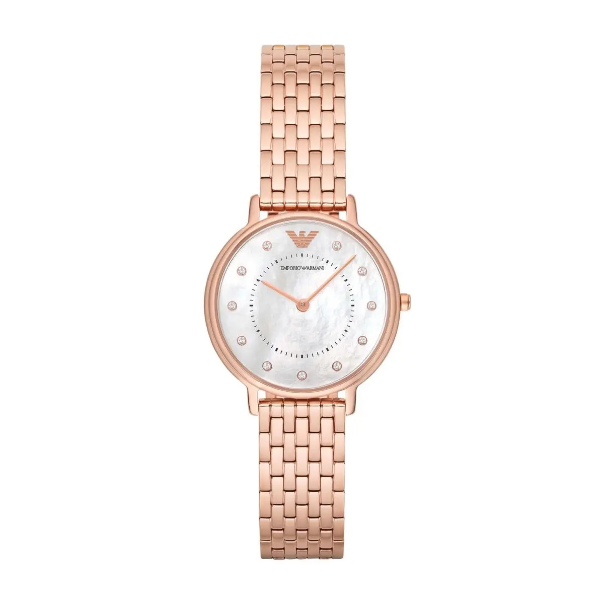Women`s Rose Gold-tone Stainless Steel Dress Watch AR11006 by Emporio Armani