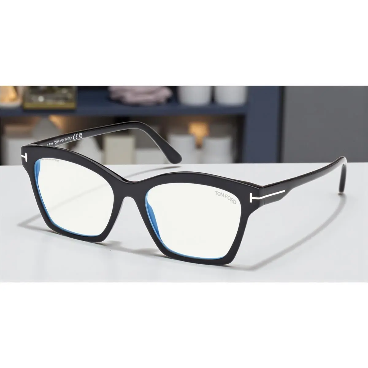 Tom Ford FT5965 B 001 BB Shiny Black 53 mm Women`s Eyeglasses