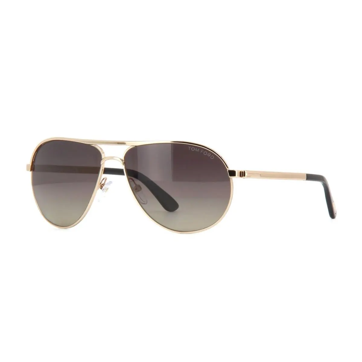 Tom Ford Marko FT 0144 Rose Gold/grey Brown Shaded Polarized 28D Sunglasses