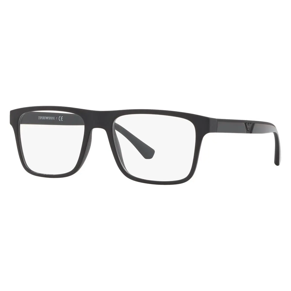 Man Sunglasses EA4115F 58011W 54mm Matte Black - Clear Lens by Emporio Armani