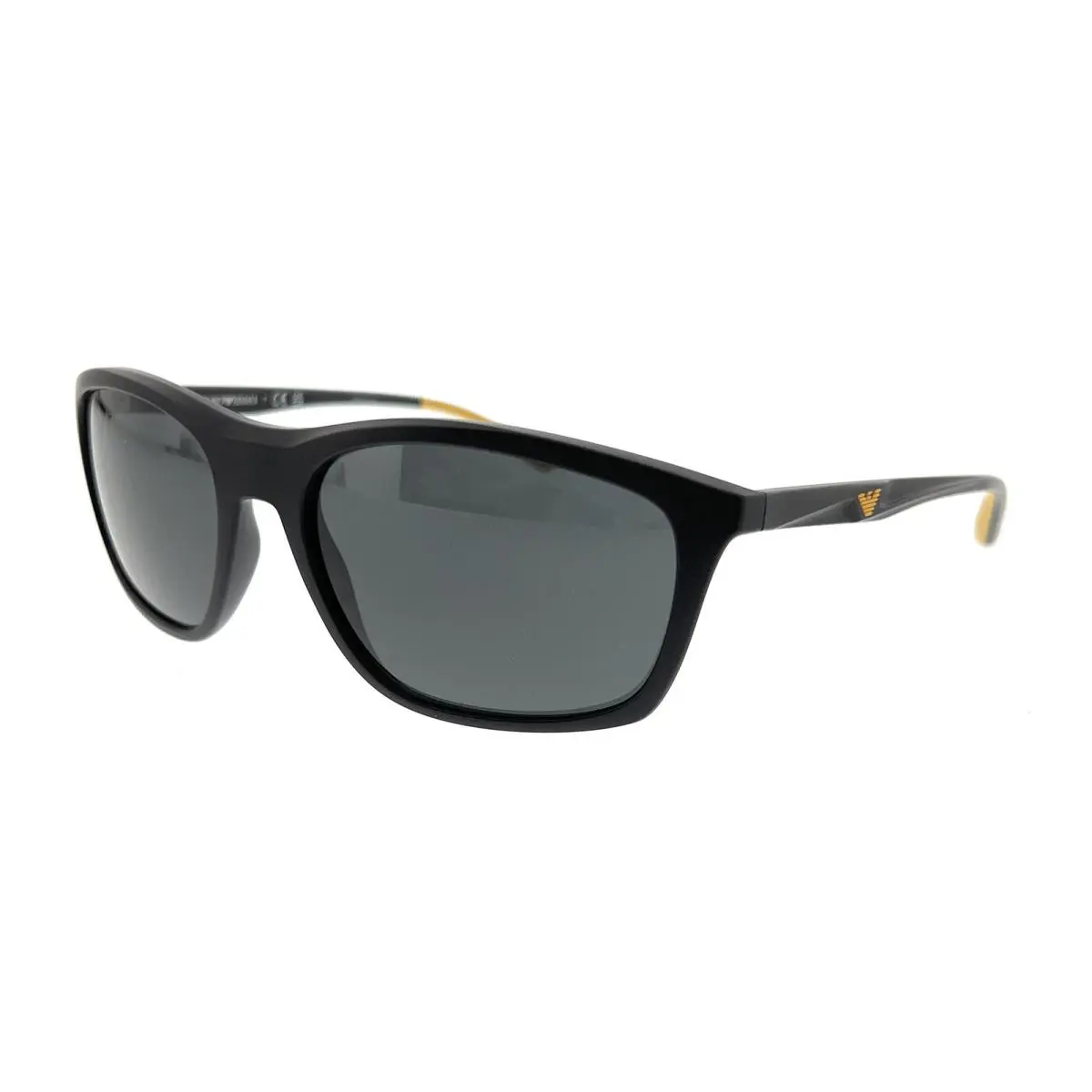 0EA4179 500187 Matte Black Square Sunglasses by Emporio Armani