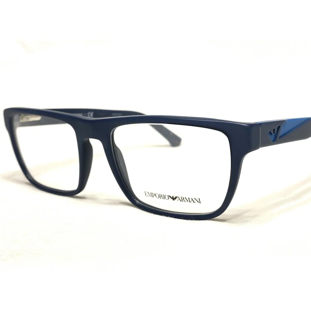 Emporio Armani EA3080 5504 Mens Blue Modern Eyeglasses Frames 53/18 140