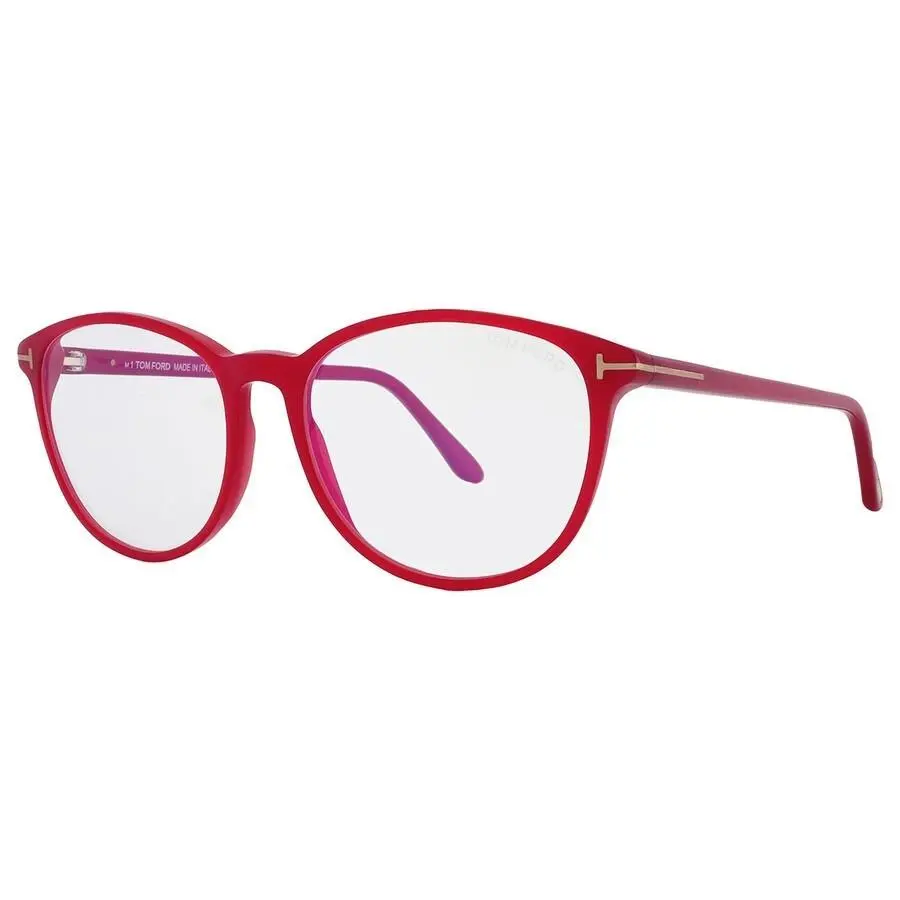 Tom Ford FT5810-B 074 Shiny Light Red/clear Blue Light Block 53MM