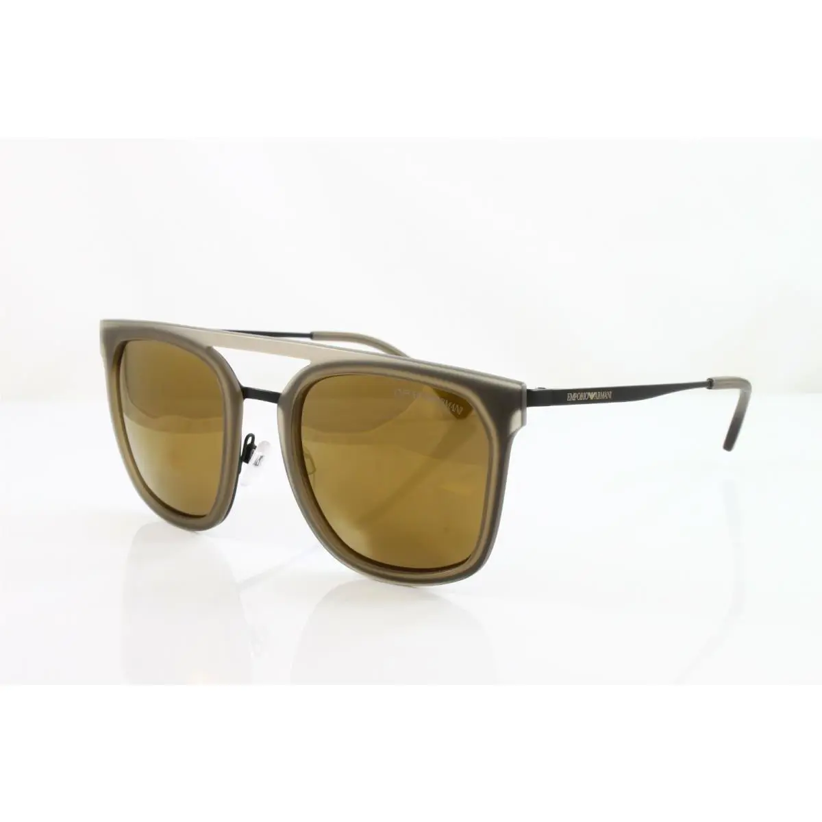 Emporio Men`s Sunglasses EA2062 Color 30017D Matte Black W/brown Lens 54mm