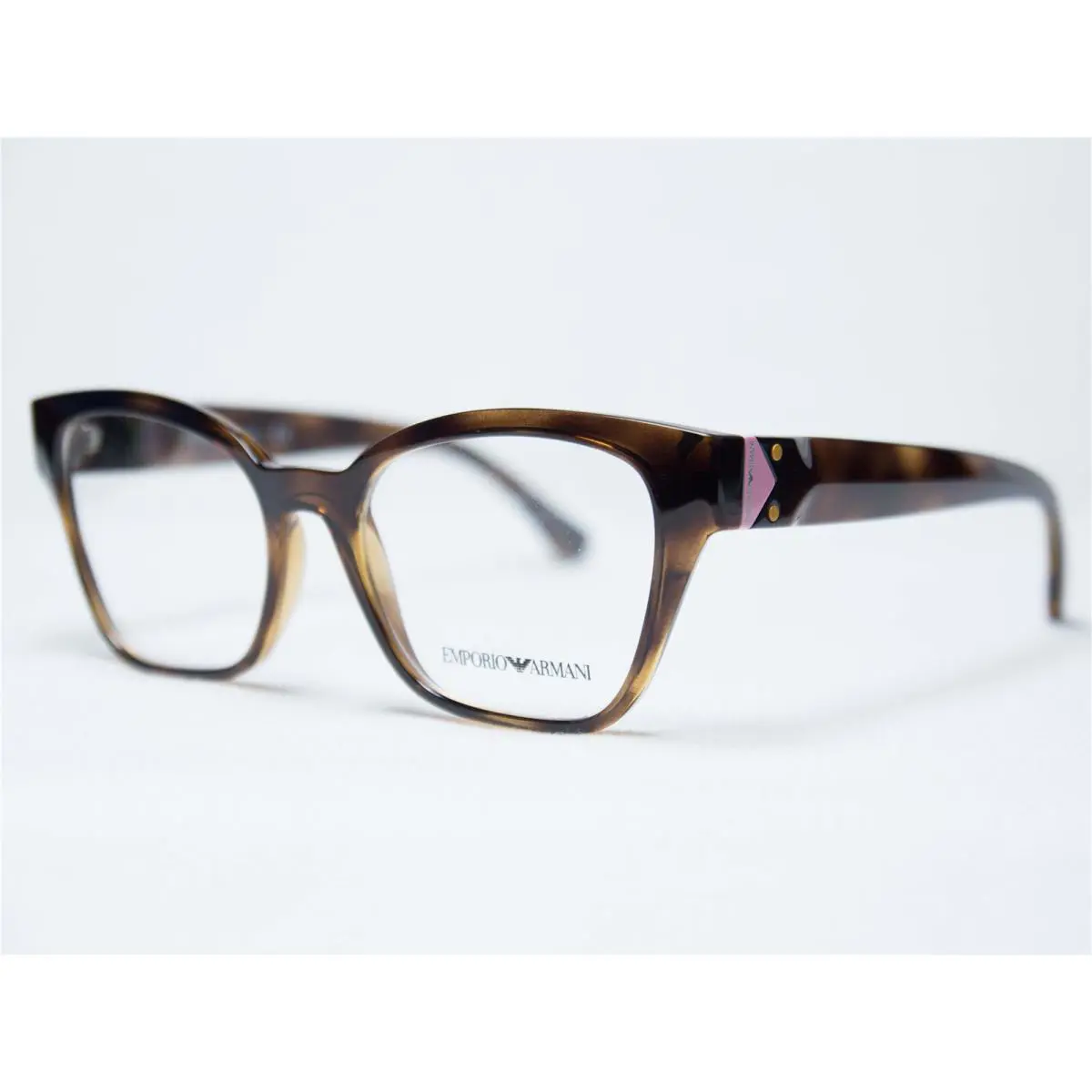 Emporio Armani EA3132 5026 Womens Havana Cats Eye Eyeglasses Frames 52/17