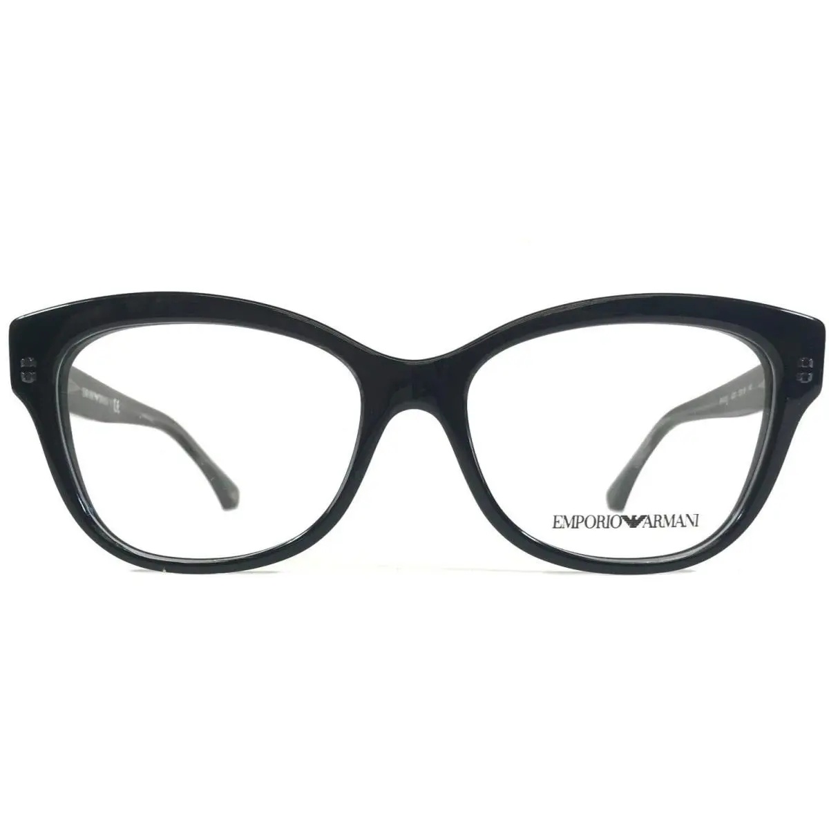 Emporio Armani Eyeglasses Frames EA3033 5220 Cat Eye Black Clear 53-16-140