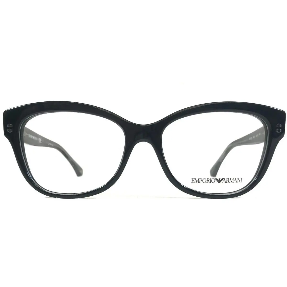 Emporio Armani Eyeglasses Frames EA3033 5220 Cat Eye Black Clear 53-16-140