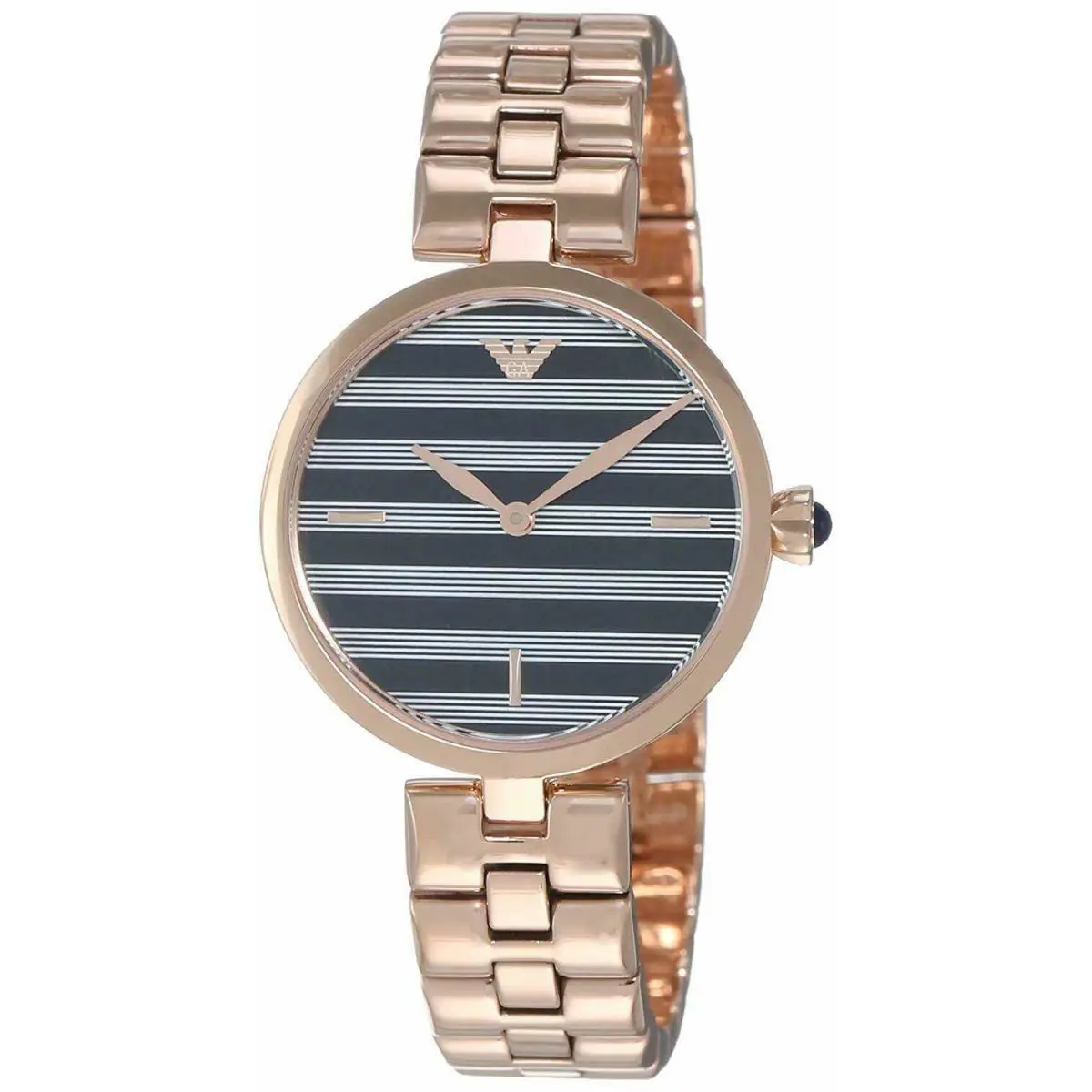 Aut Emporio Armani Women`s Rose Gold-tone Stainless Steel Watch 32mm AR11220