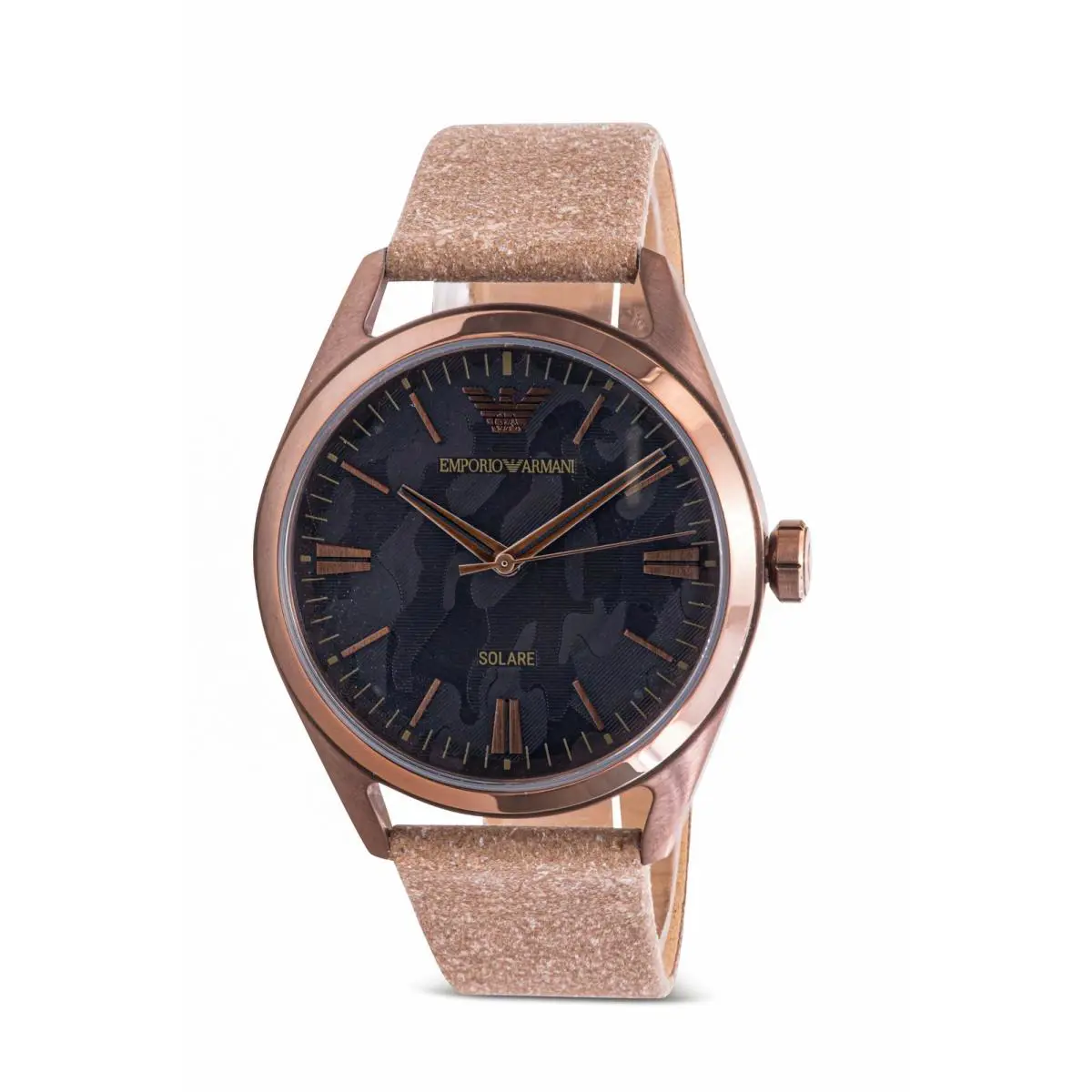Emporio Armani Solar Powered Leather Mens Watch AR11396