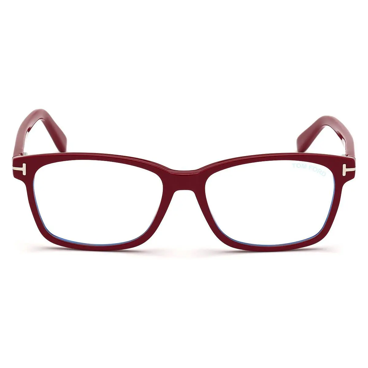 Tom Ford FT5713-B Eyeglasses Shiny Transparent Pink Blue 51