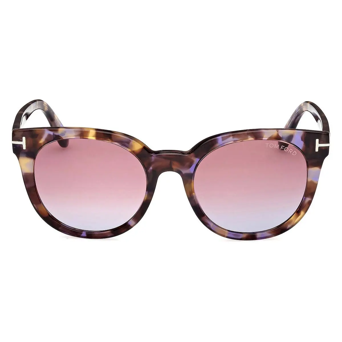 Tom Ford FT1109 Moira Sunglasses Women Colored Havana 53mm - Frame: Colored Havana, Lens: Gradient or Mirrored Violet