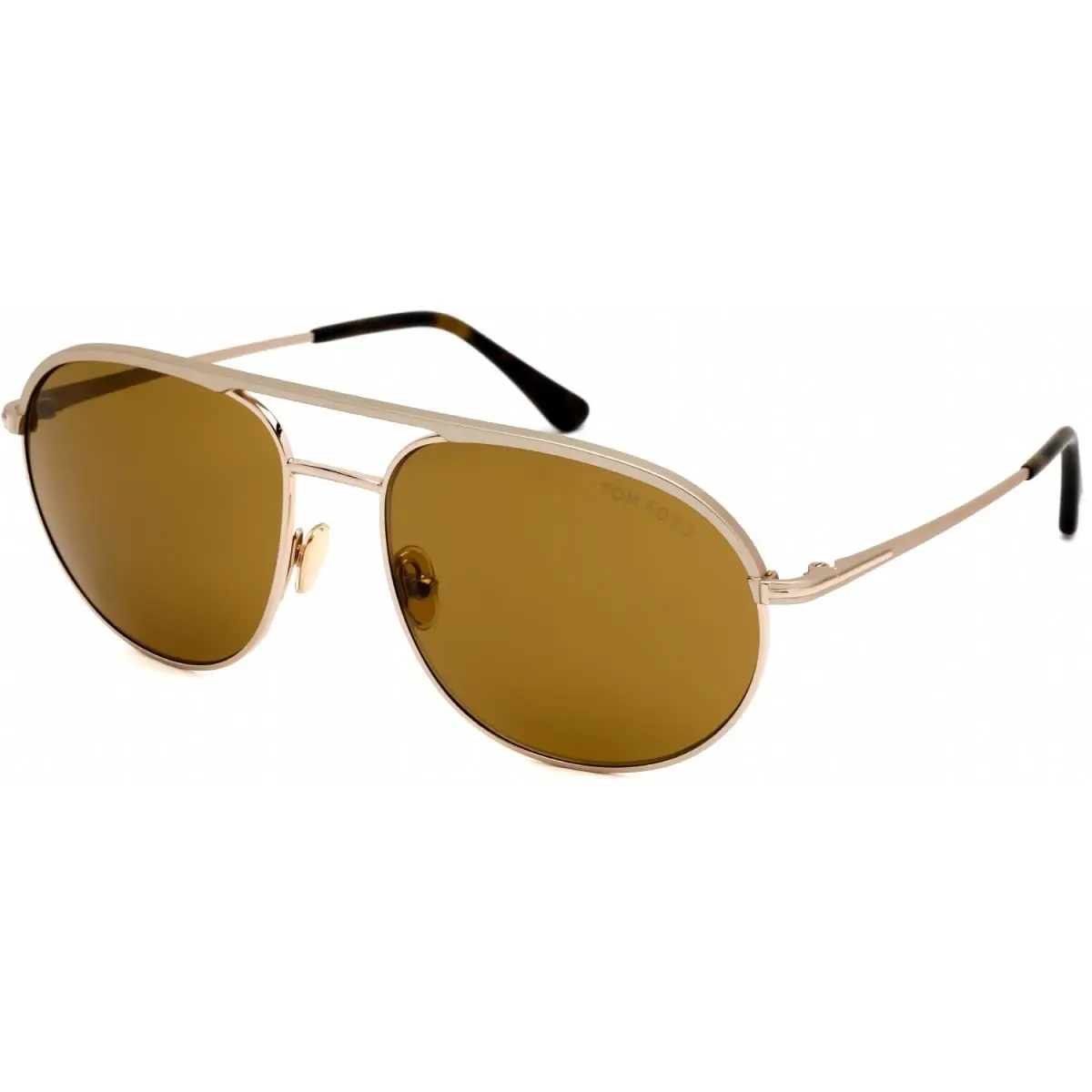 Tom Ford FT0772 29E Sunglasses Matte Rose Gold Frame Brown Lenses 59mm