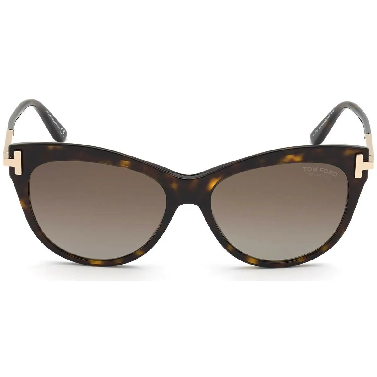FT0821 Kira 52H Dark Havana/brown Polarized Women Sunglass 56MM TF by Tom Ford