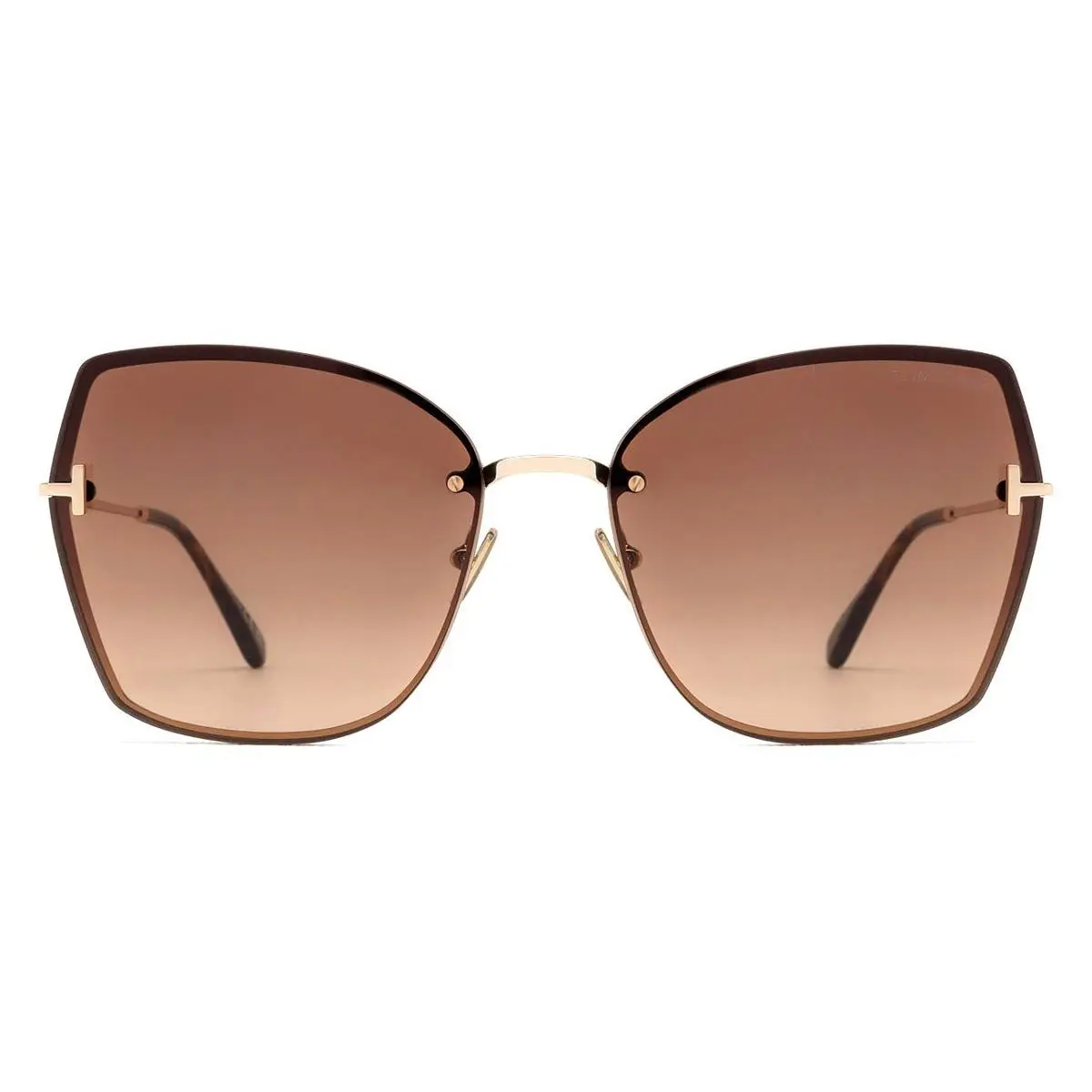 Tom Ford FT1107 Nickie-02 Sunglasses Women Shiny Rose Gold 62mm
