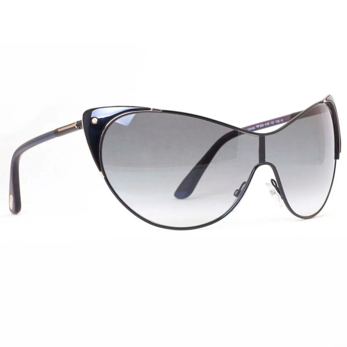 Tom Ford Sunglasses Women`s Cat Eye TF364 TF364 Black 01B Vanda
