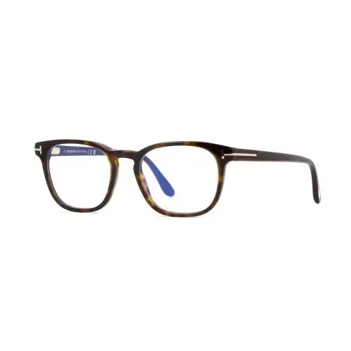 Tom Ford FT5868-B Blue Block Shiny Dark Havana 052 Eyeglasses