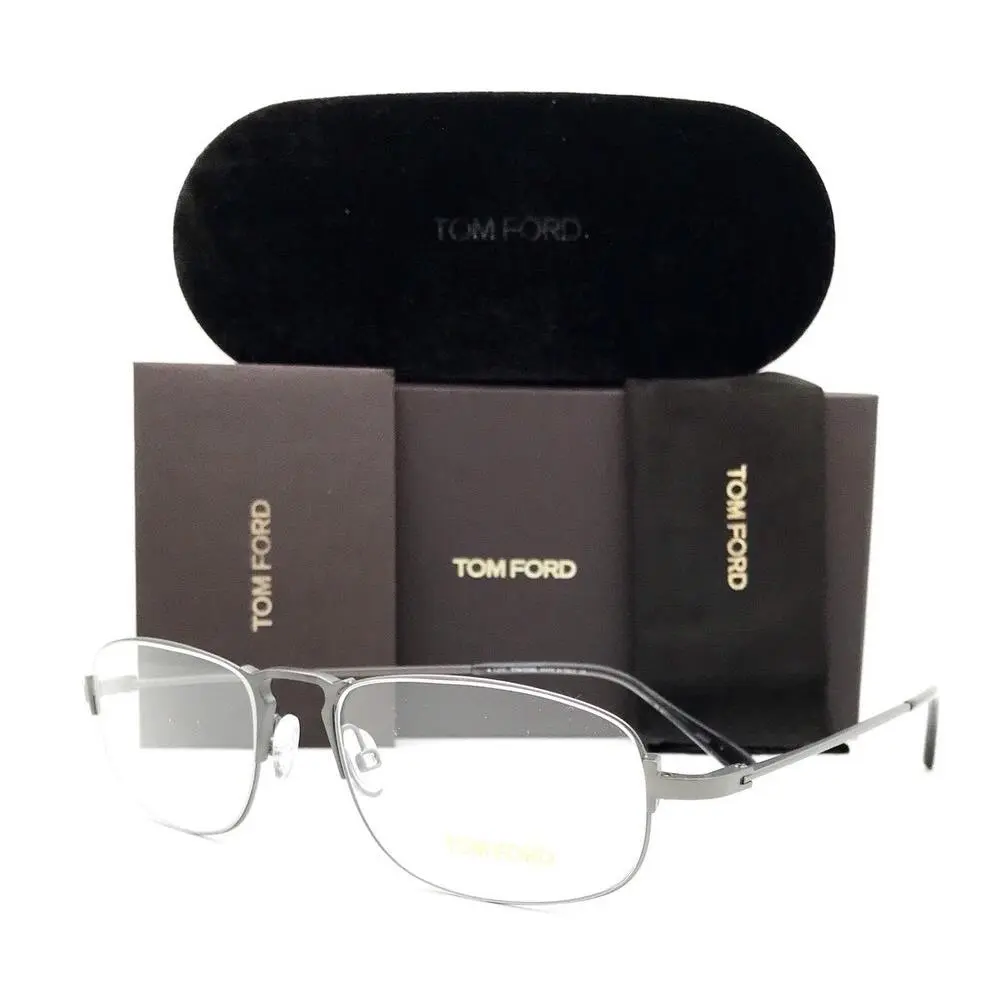 Tom Ford Eyeglasses 5203 009 Gunmetal 55•17•140 with Case