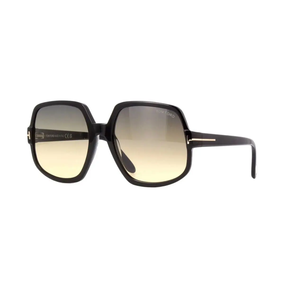 Tom Ford DELPHINE-02 FT 0992 Shiny Black/dark Grey Shaded 01B Sunglasses