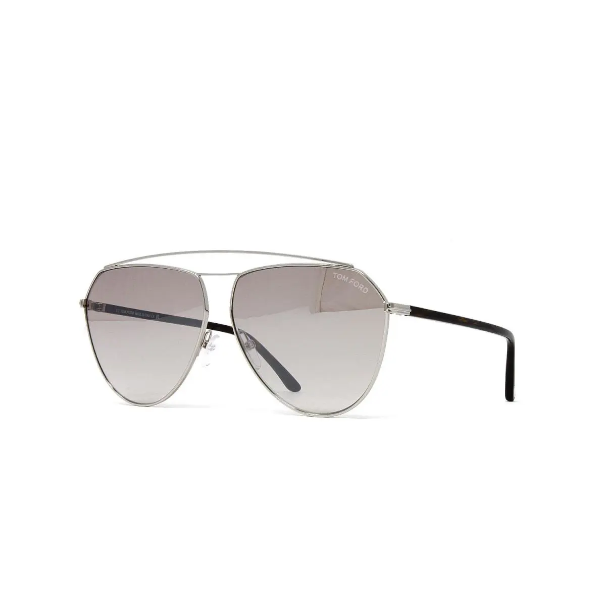 Tom Ford Sunglasses Men`s Shiny Palladium Metal Aviator 63mm FT0681S-16G