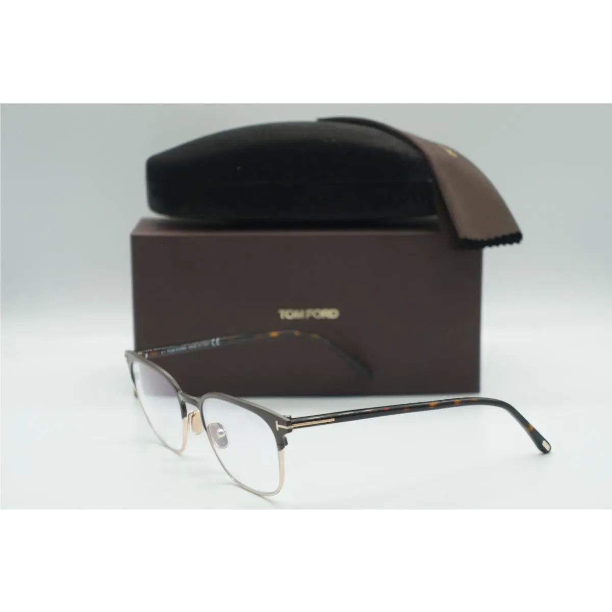 Tom Ford TF 5799-B 049 Brown Eyeglasses Frames 53-18
