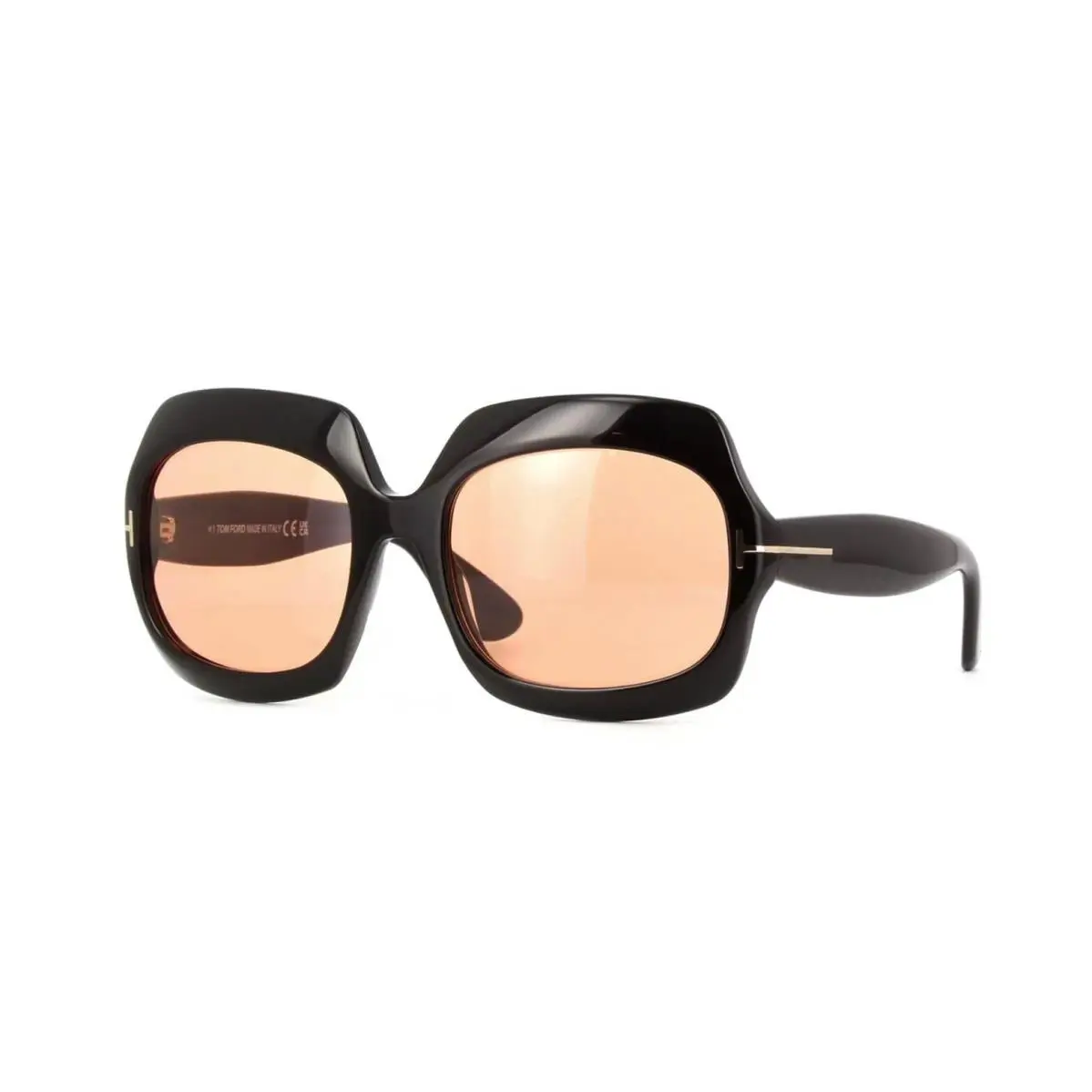 Tom Ford Ren FT1155 Black/orange Photochromic 05E Sunglasses - Frame: Black, Lens: Orange Photochromic