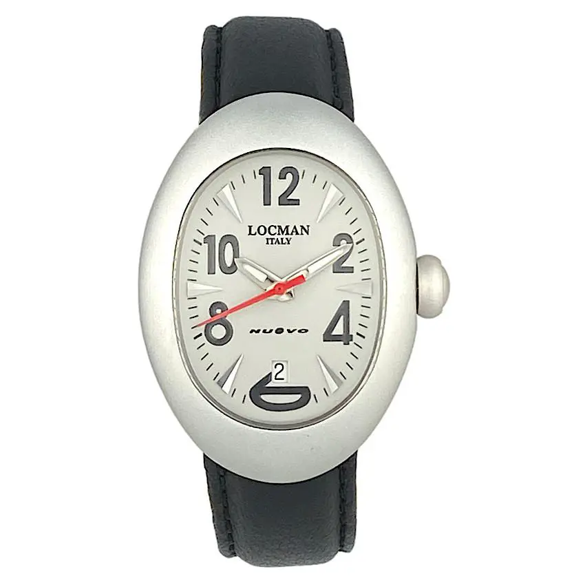 Ladies Locman Nuovo Aluminum Case Quartz Watch W/r 3 Atm Ref 015 33mm x 46mm