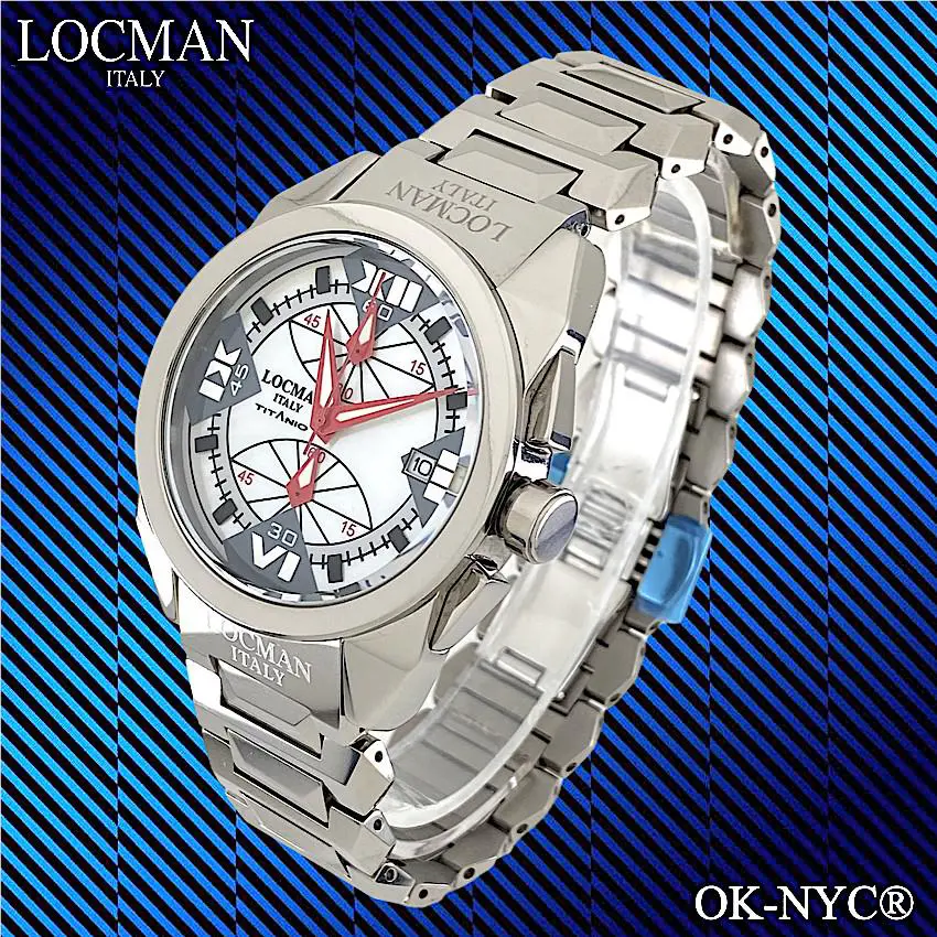 Locman Cavallo Pazzo Chronograph Mother-of-pear Quartz Watch Ref. 161 40 x 47mm