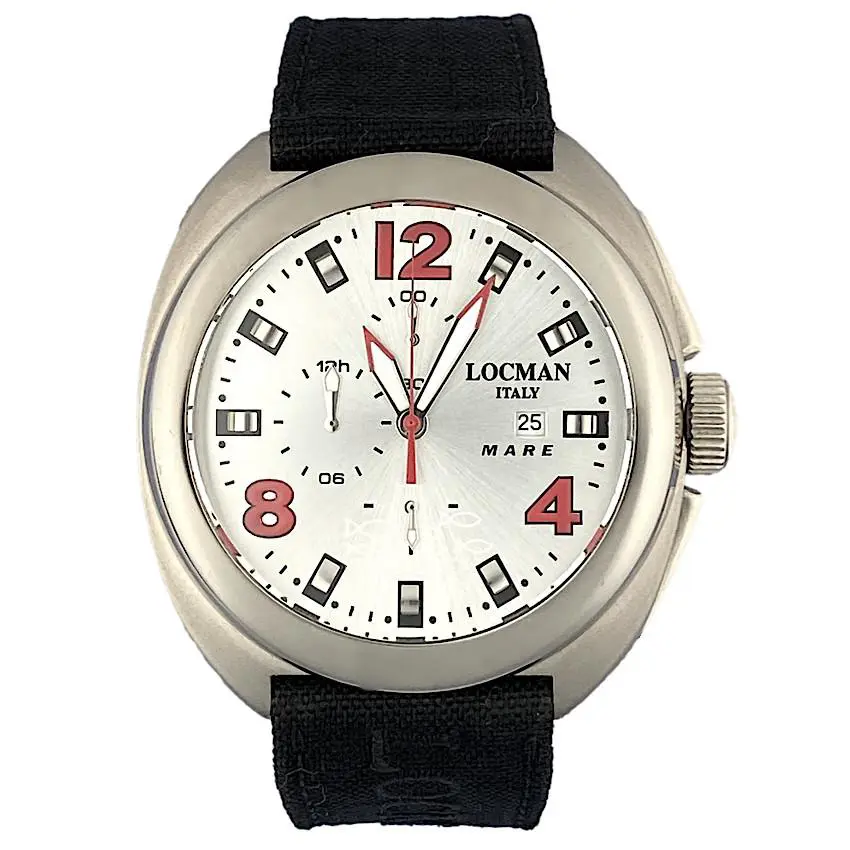 Locman Mare Chronograph Titanium Men`s Watch W/r 10 Atm Ref 130 48mm Quartz