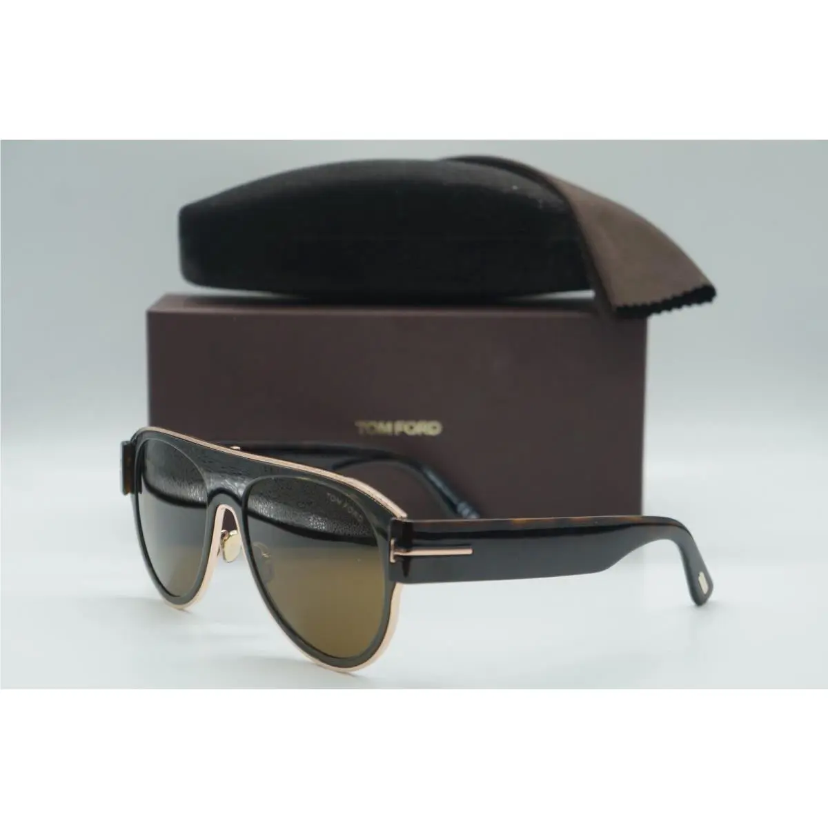 Tom Ford TF 1074 51J Havana Crystal Brown Sunglasses Frames 58-18