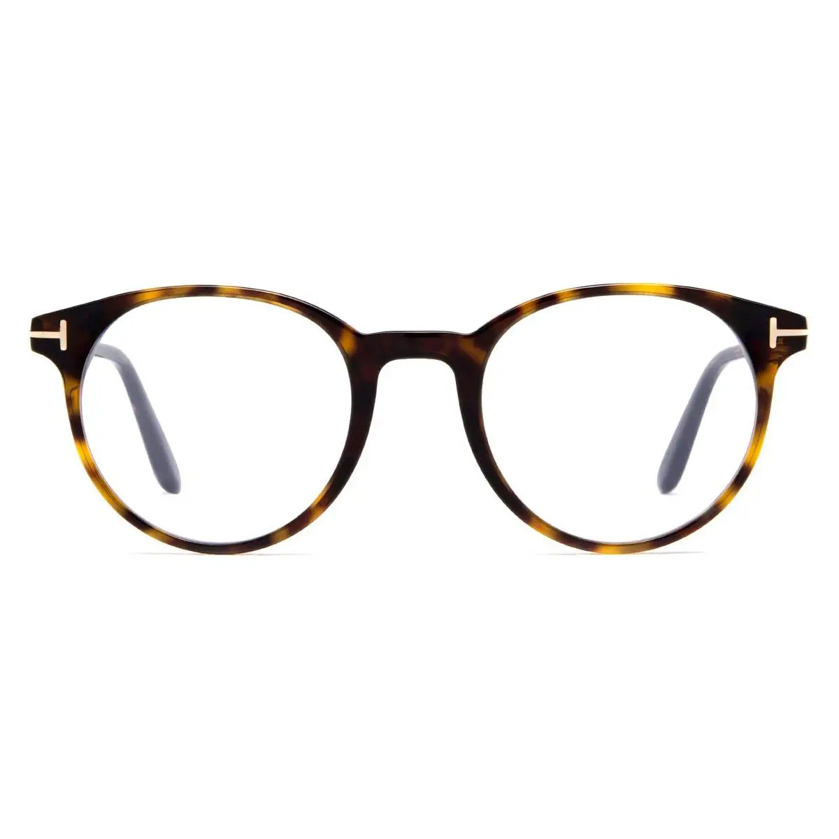Tom Ford FT5695-B Eyeglasses Shiny Classic Dark Havana 47mm