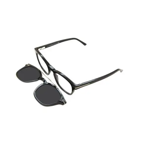 FT5532-B Men Square Eyeglasses 01V Black 49mm by Tom Ford