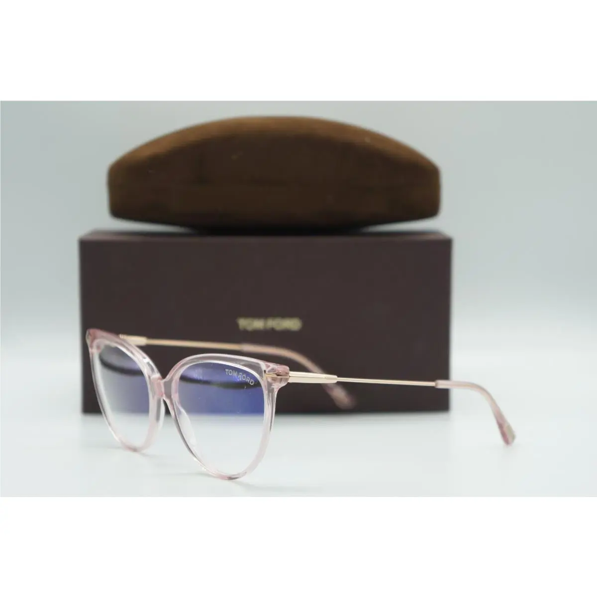 Tom Ford TF 5688-B 072 Clear Pink Eyeglasses Frames 55-15