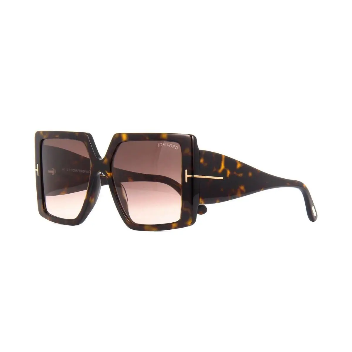 Tom Ford Quinn FT 0790 Dark Havana/light Brown Shaded 52F Sunglasses