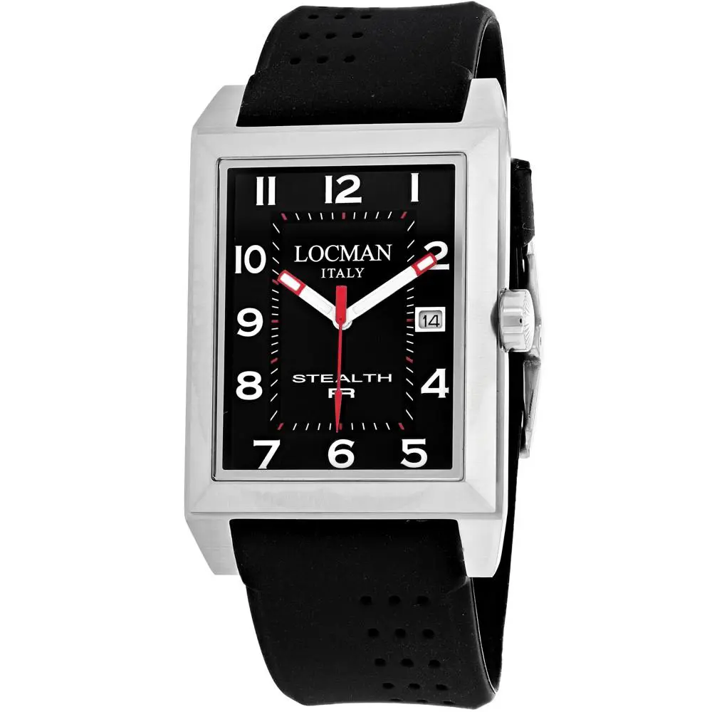 Locman Men`s Stealth Black Dial Watch - 240BK2BK