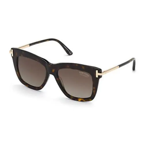 Tom Ford Sunglasses Dasha FT0822 52H Dark/havana Brown Polarized 52MM TF 822 - Frame: Brown
