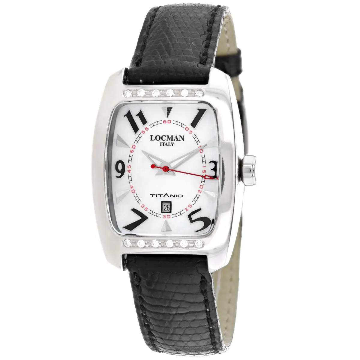 Locman Women`s Diamond Classic White Dial Watch - 483F0MWN by Locman Italy