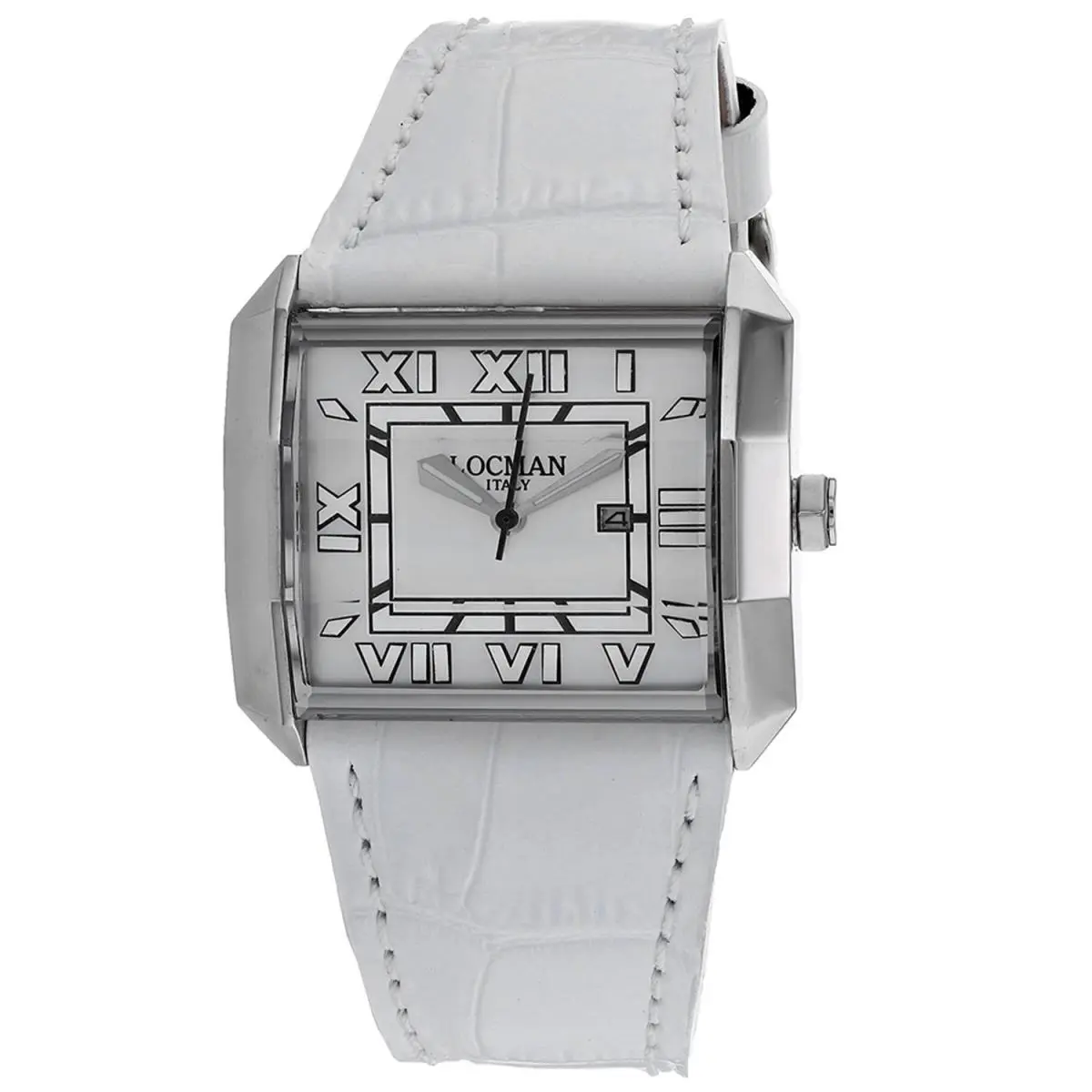 Locman Women`s Classic White Dial Watch - 232MOPWH/WHSA by Locman Italy